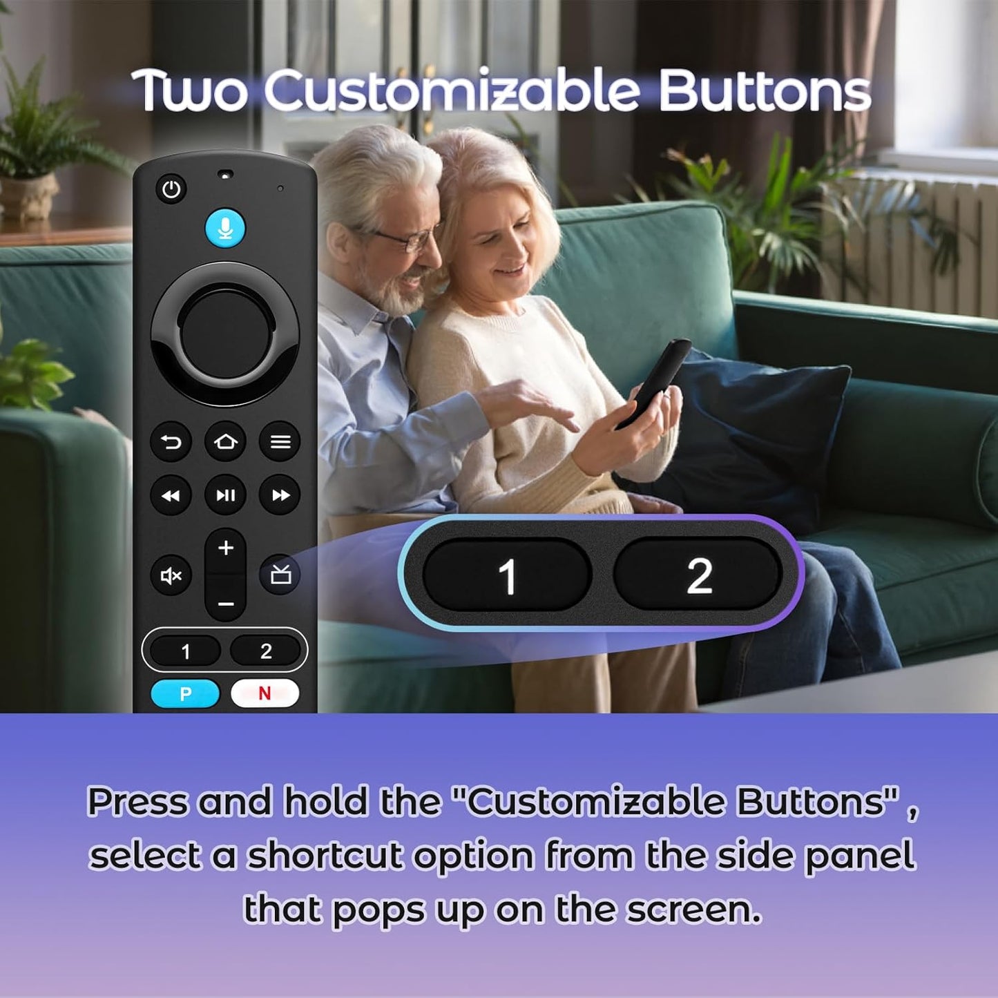 Replacement Remote Control for TV Stick(2nd Gen/3rd Gen/4K/4K Max/Lite), TV Cube, for All Insignia/Toshiba/Pioneer Smart TVs