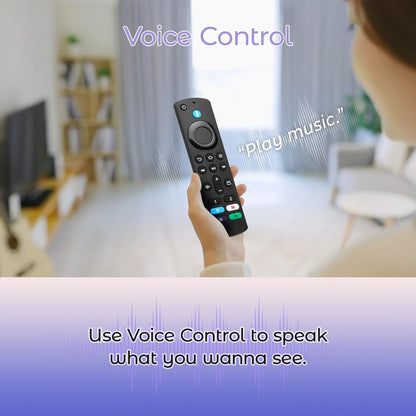 Replacement Remote Control for TV Stick(2nd Gen/3rd Gen/4K/4K Max/Lite), TV Cube, for All Insignia/Toshiba/Pioneer Smart TVs